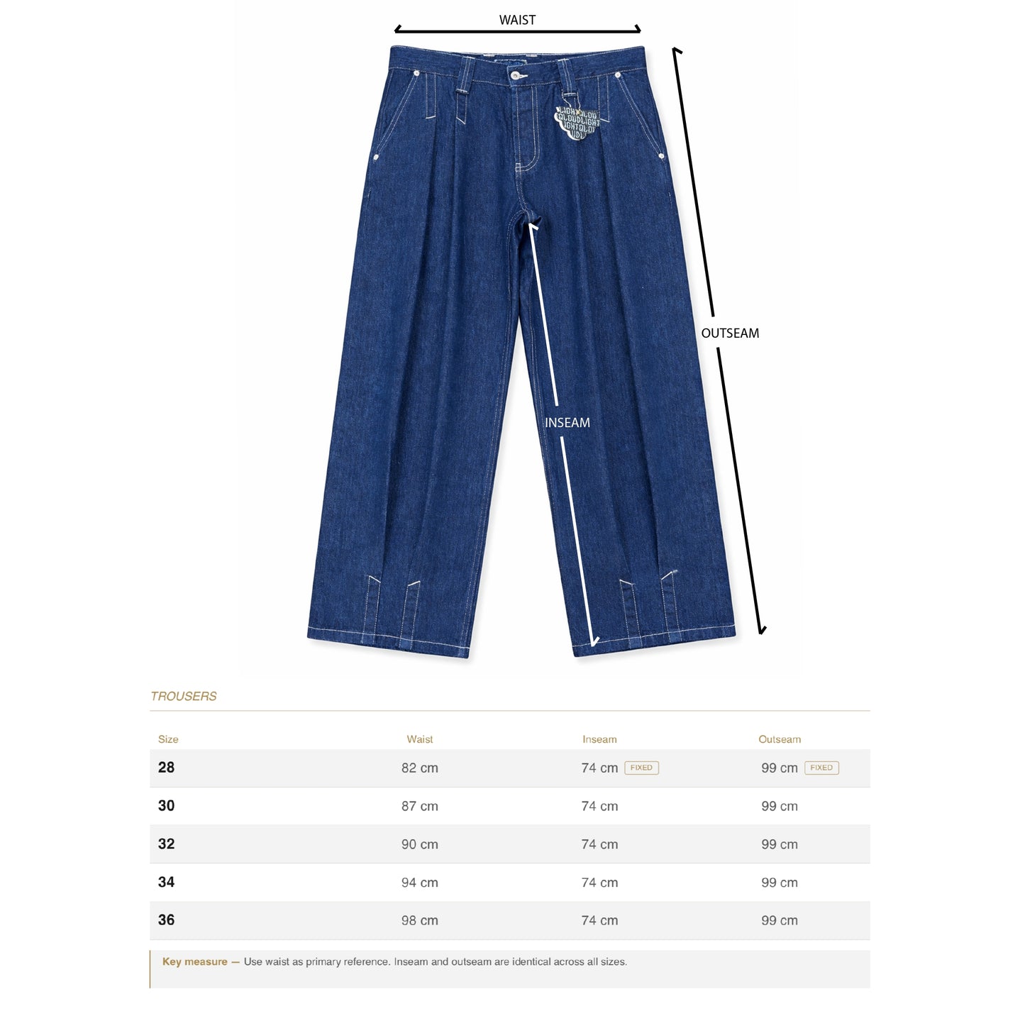 QLOUDLIGHT Balloon Pants size guide — SS26 collection, made in France