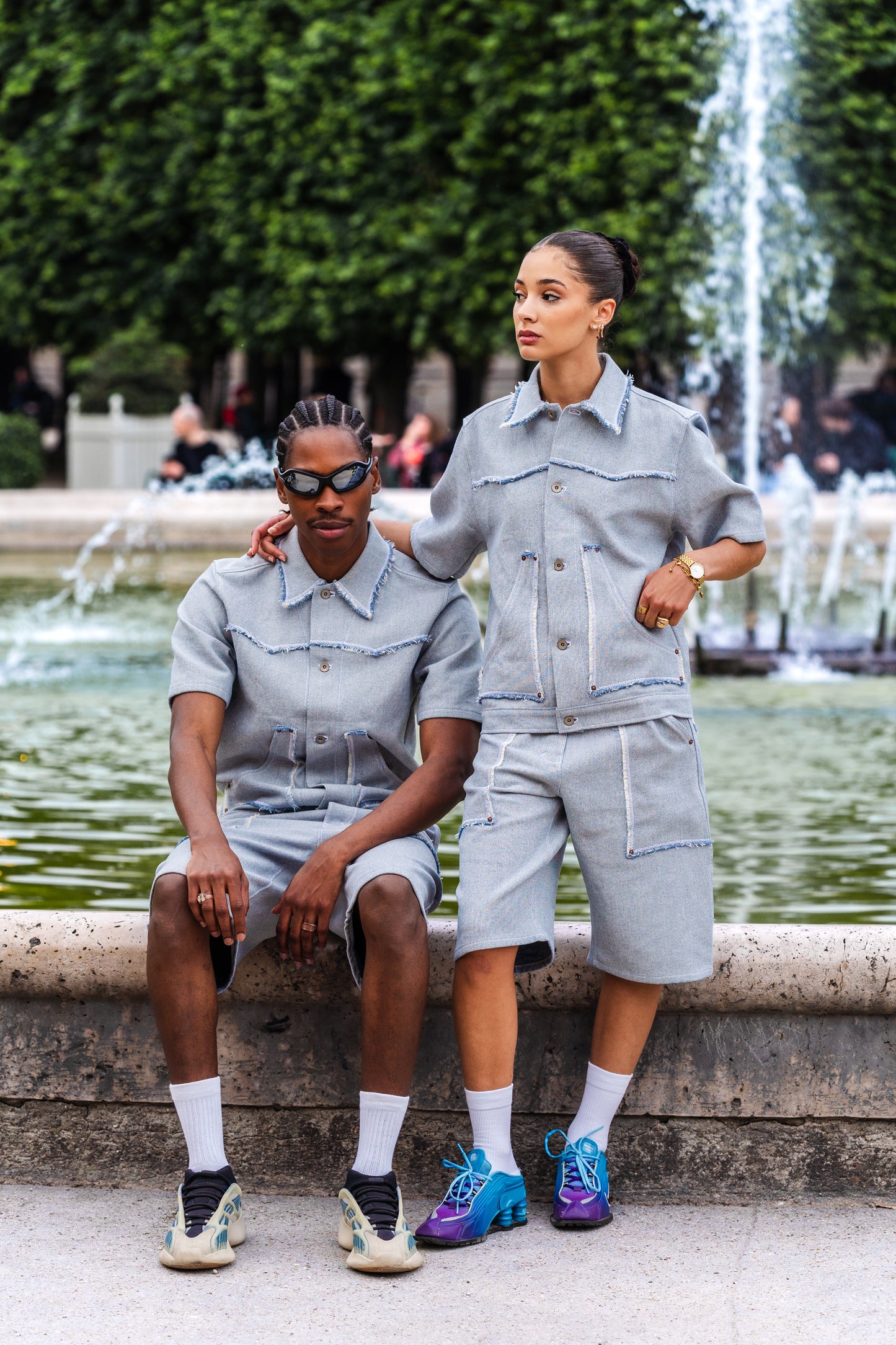 JAPANESE DENIM CARPENTER SHIRT / SHORTS
