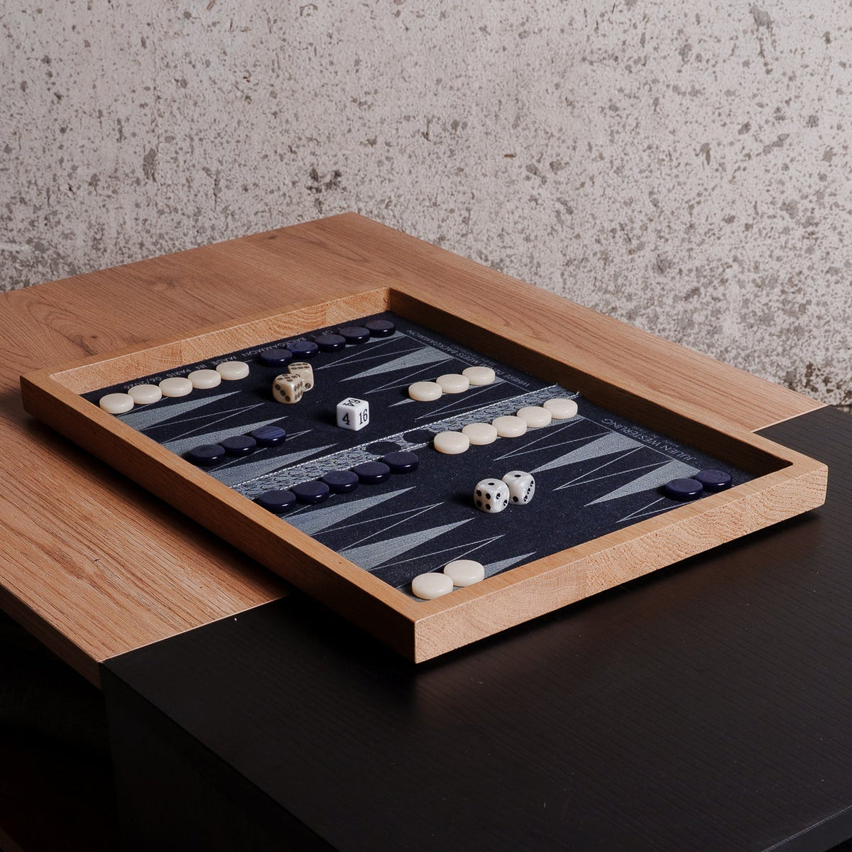 OAK & DENIM BACKGAMMON