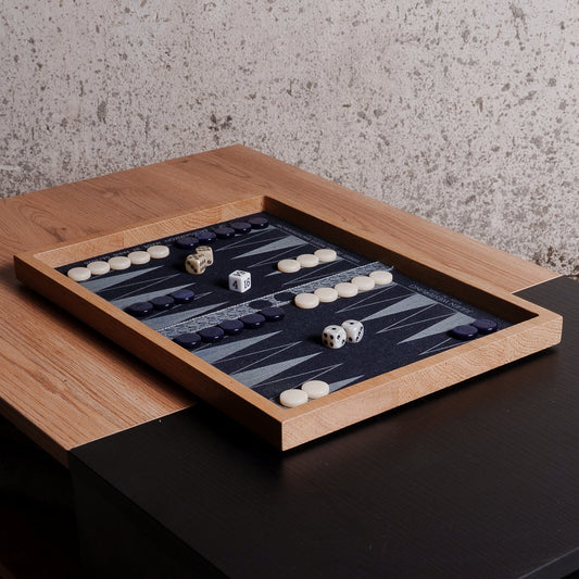 OAK & DENIM BACKGAMMON